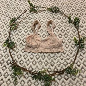 Aerie Softest Lace Bralette Nude XS